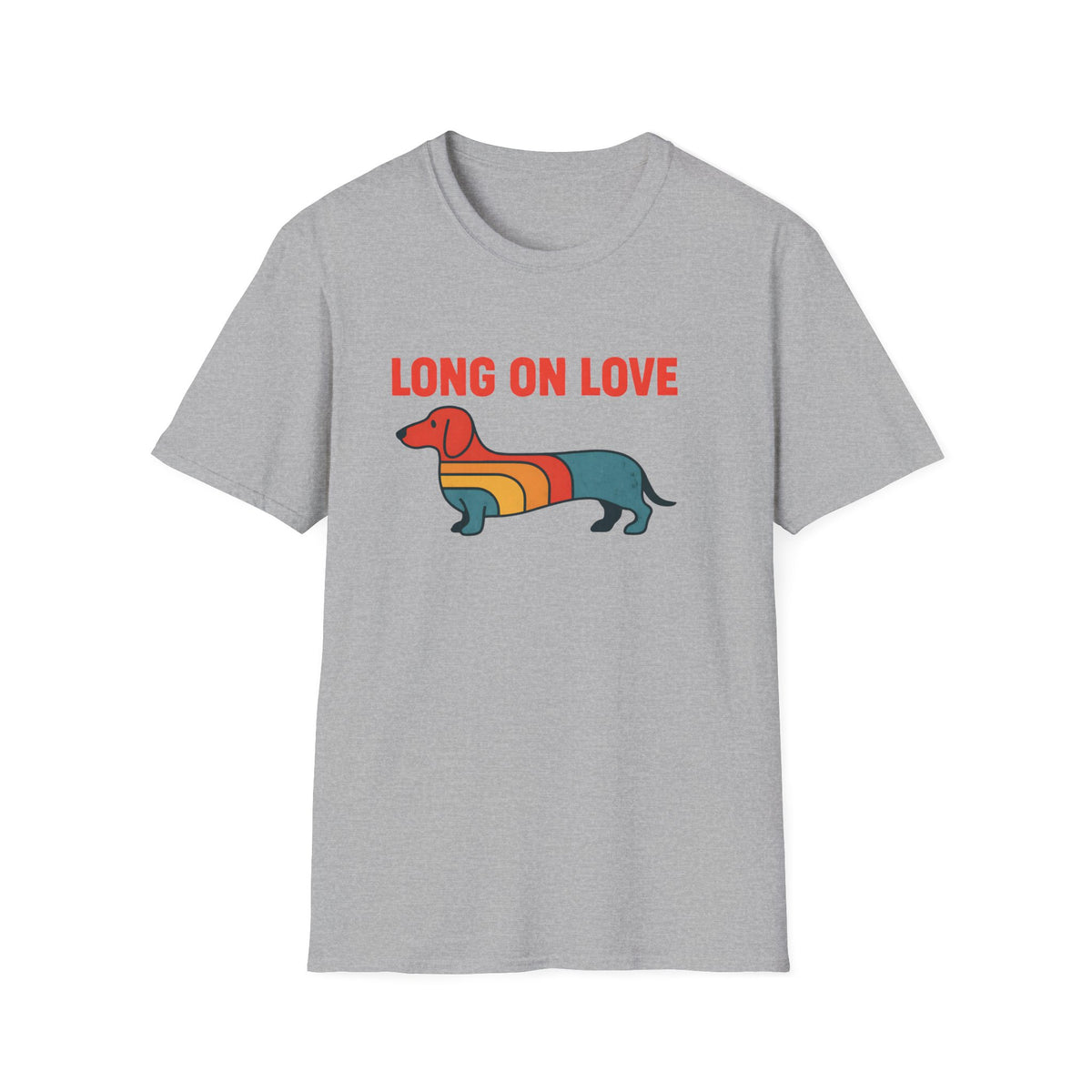 Retro Rainbow Dachshund T-Shirt