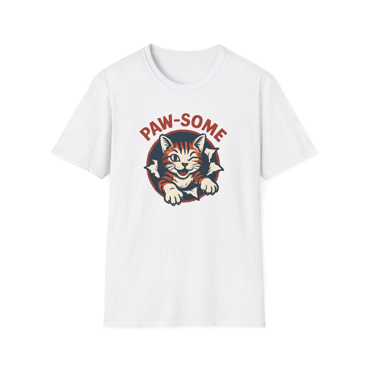 Pawsome Cat Logo T-Shirt