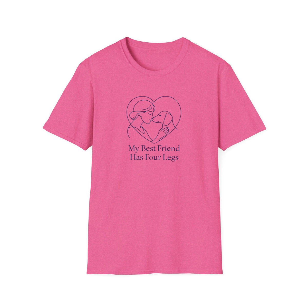 Dog and Woman Heart T-Shirt