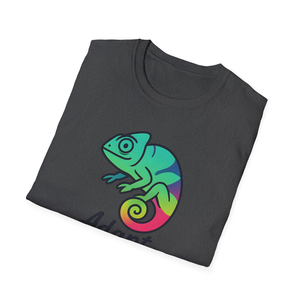 Rainbow Chameleon Logo T-Shirt