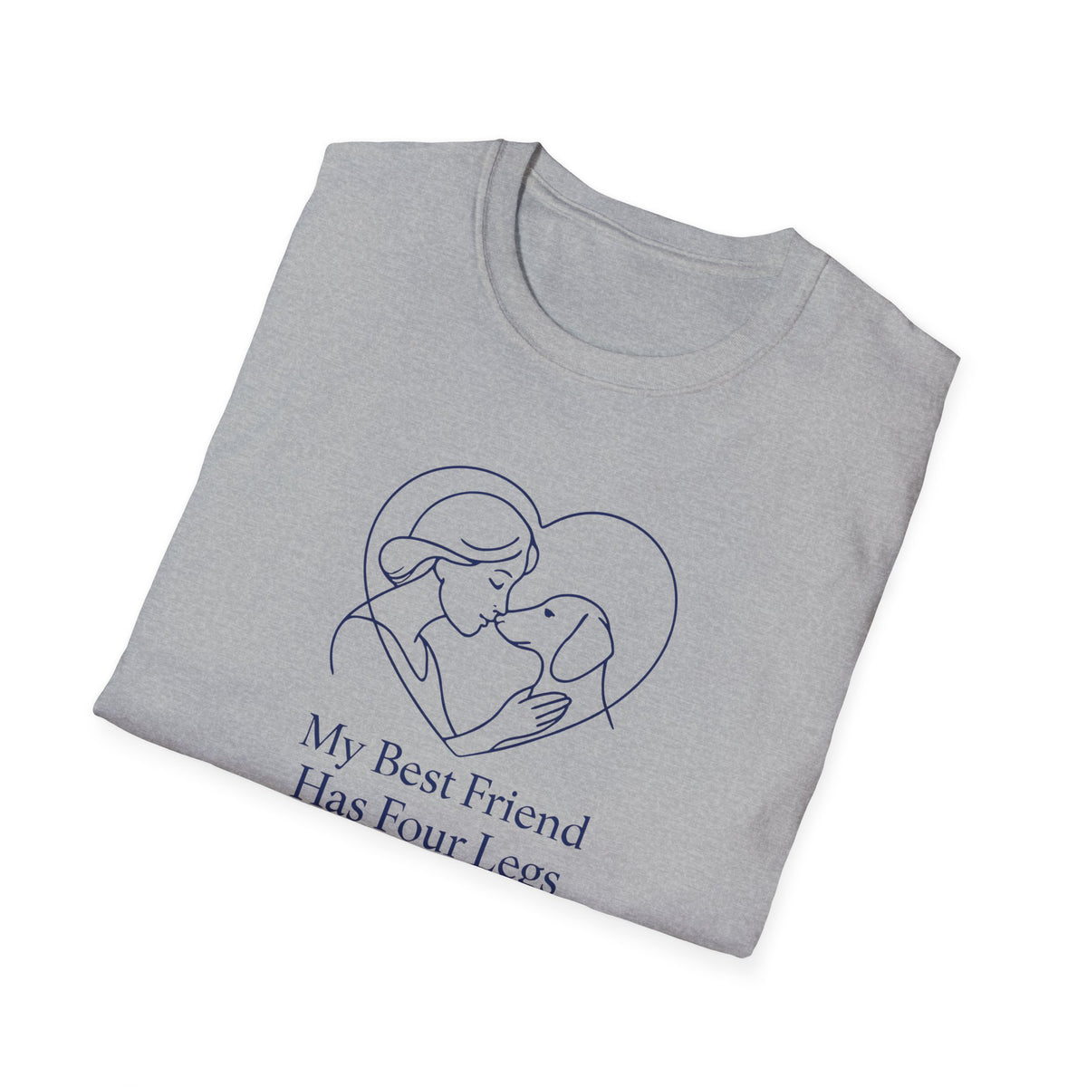 Dog and Woman Heart T-Shirt