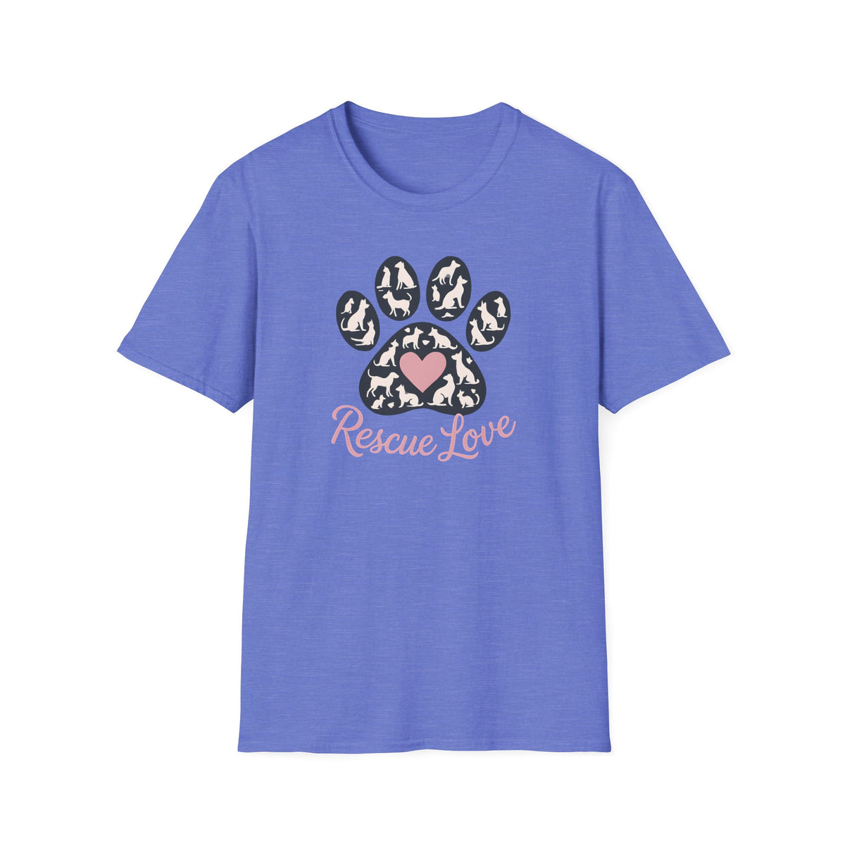 Rescue Love Paw Print T-Shirt