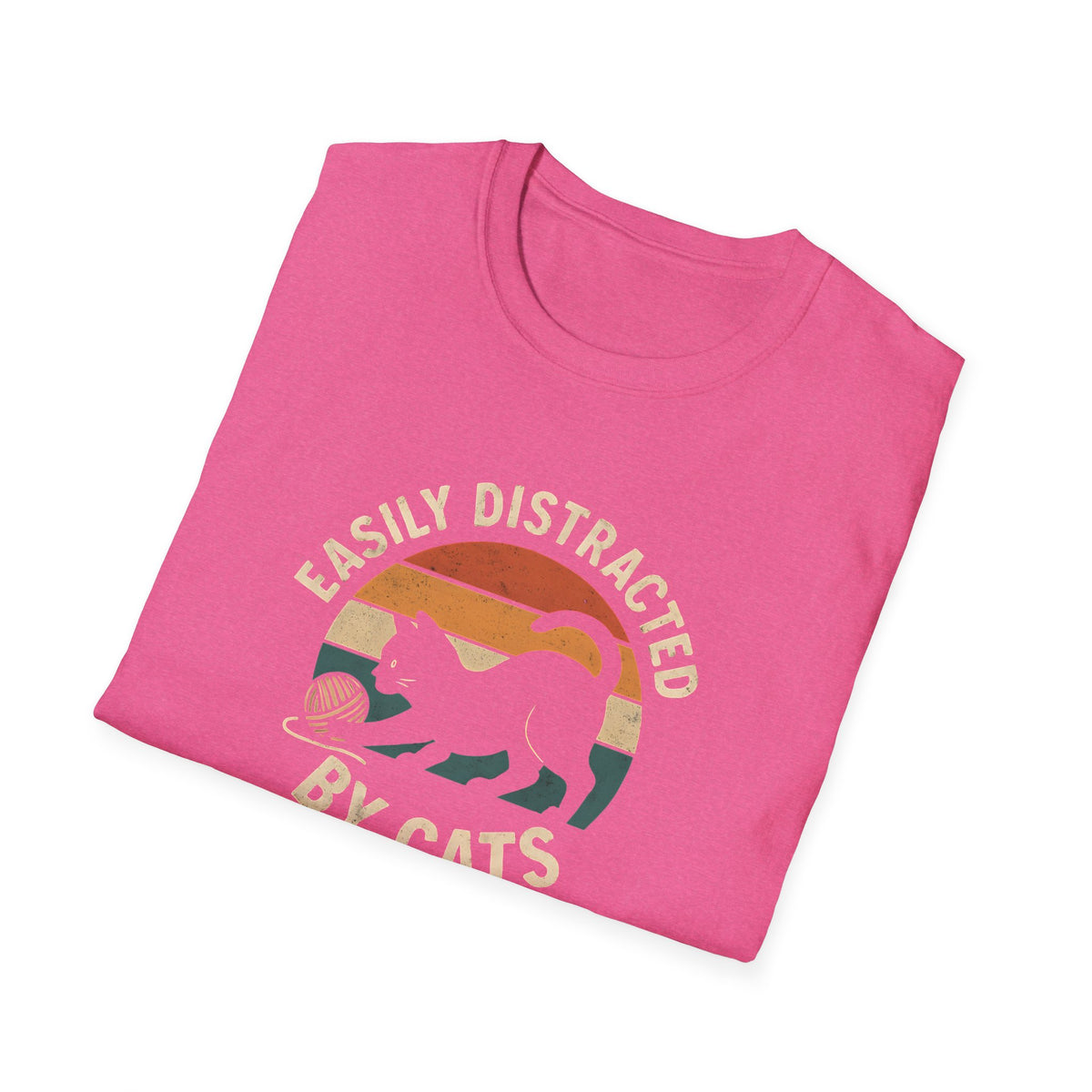 Easily Distracted by Cats T-Shirt