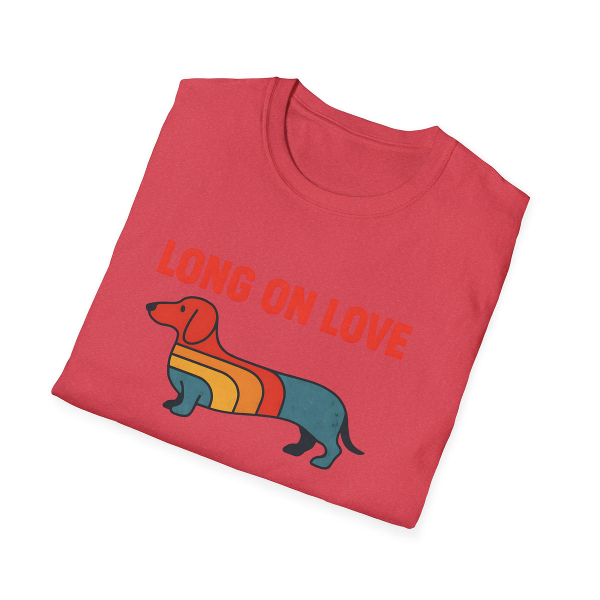 Retro Rainbow Dachshund T-Shirt