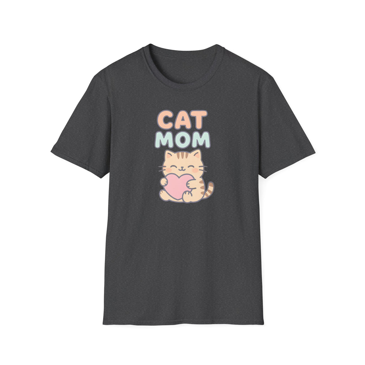 Cat Mom with Heart T-Shirt