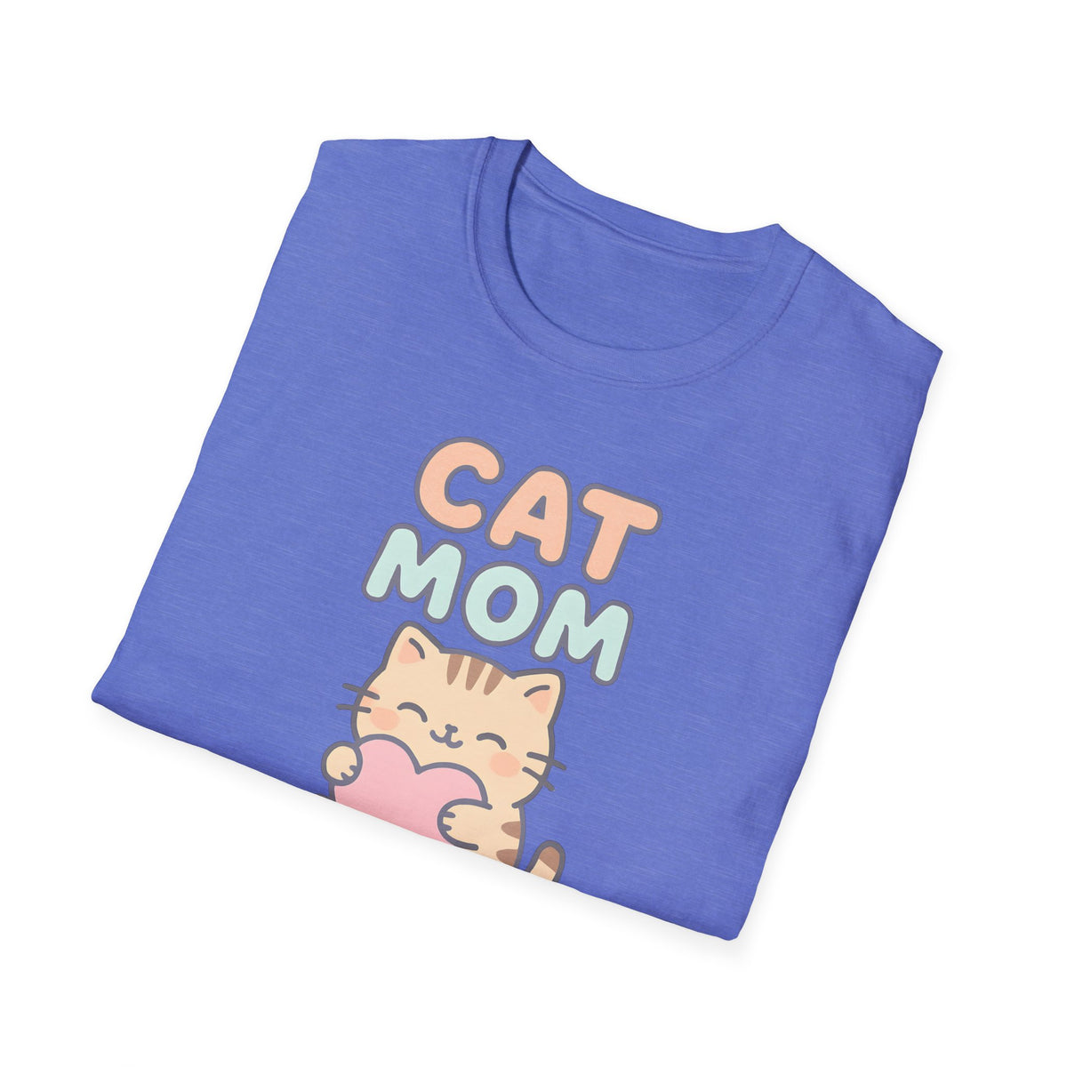 Cat Mom with Heart T-Shirt