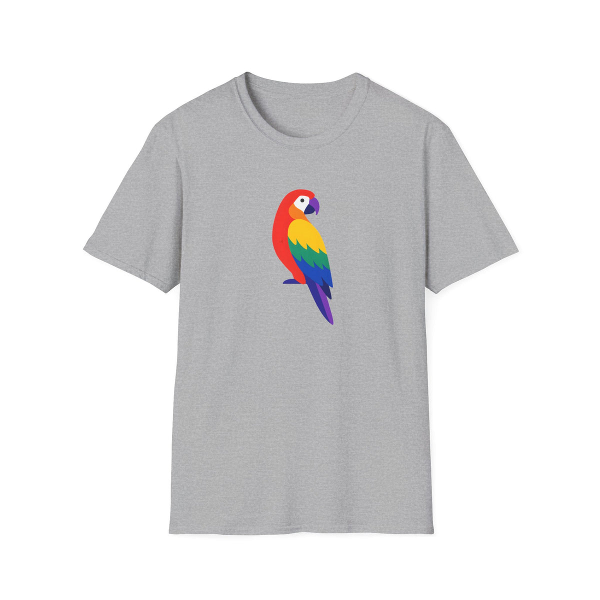 Colorful Parrot Illustration T-Shirt