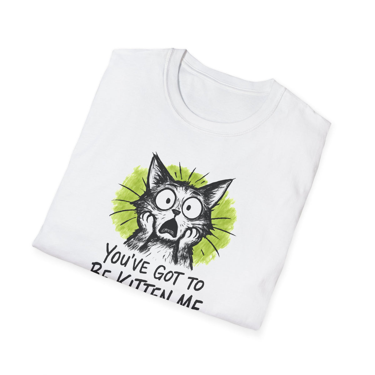 Shocked Kitten Expression T-Shirt