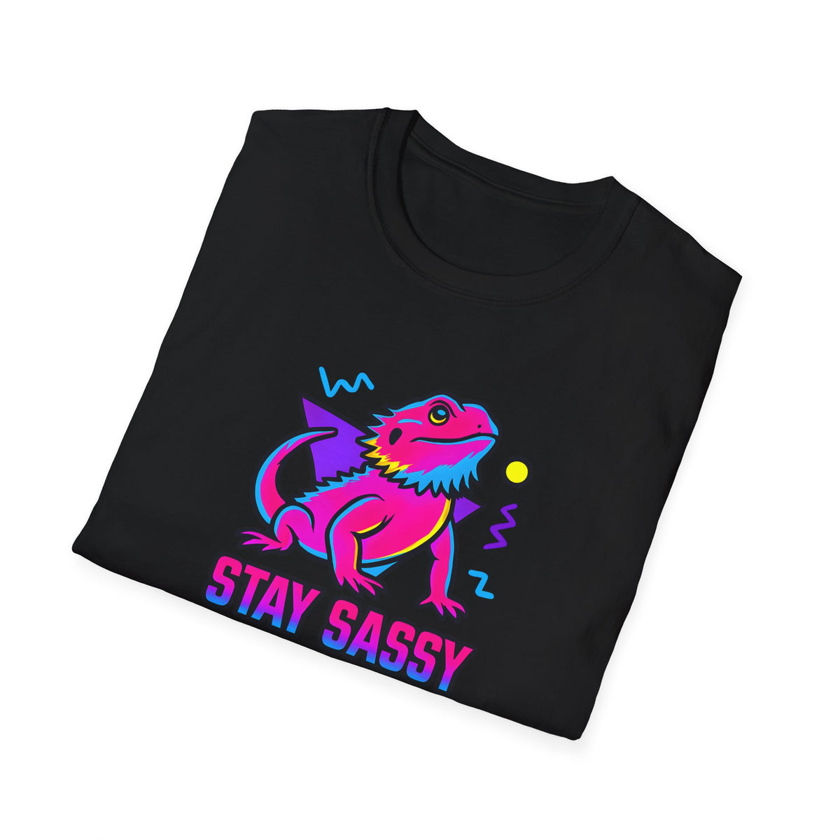 Neon Lizard Illustration T-Shirt