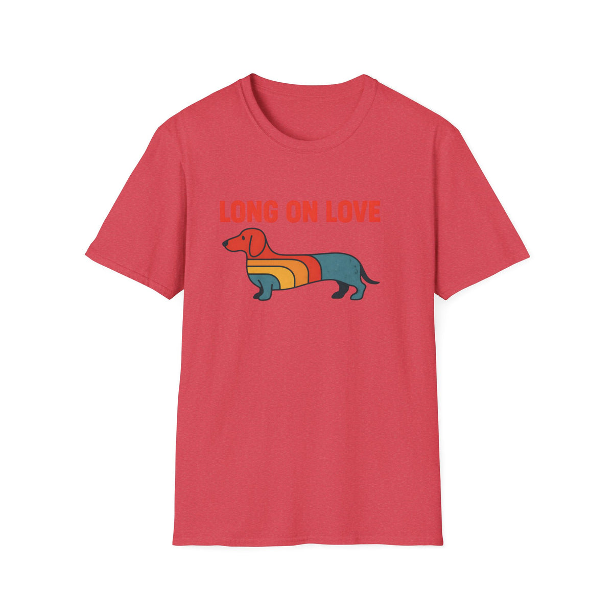 Retro Rainbow Dachshund T-Shirt