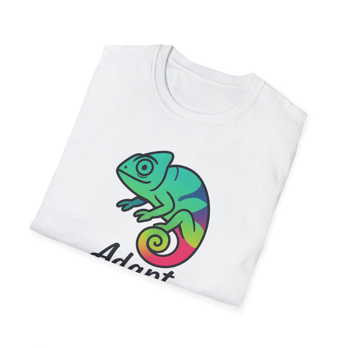 Rainbow Chameleon Logo T-Shirt