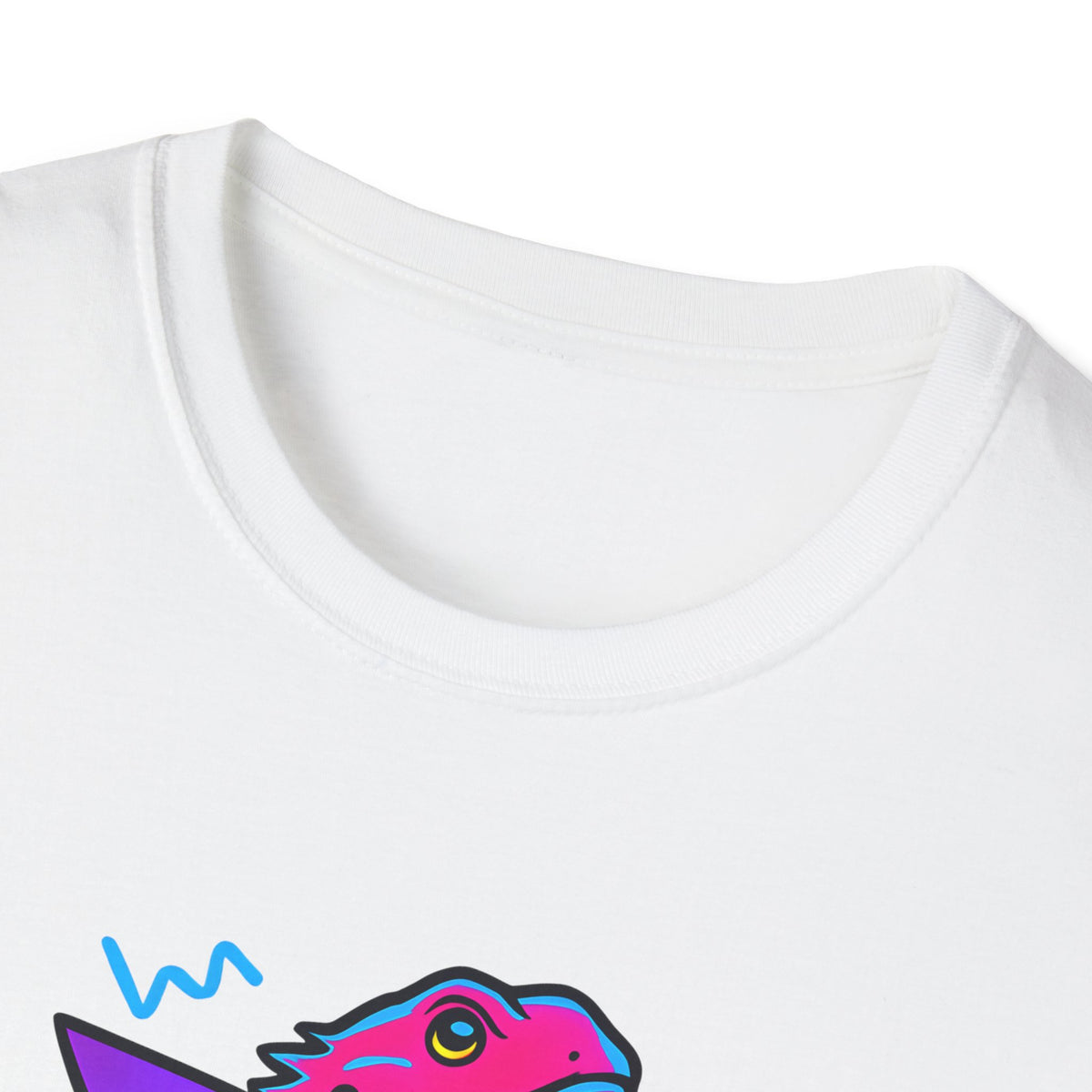 Neon Lizard Illustration T-Shirt