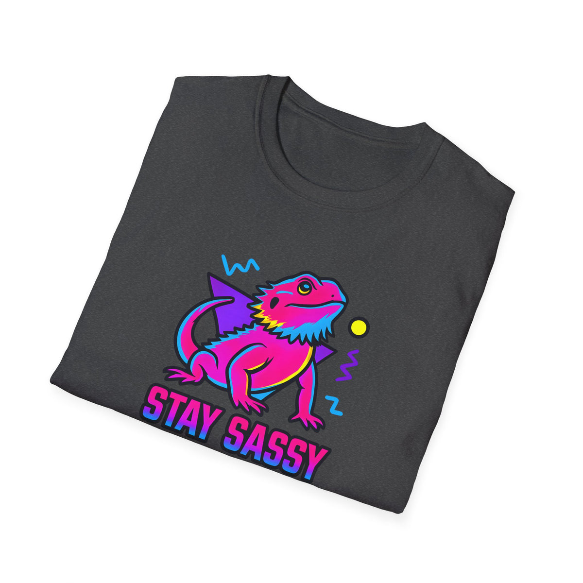 Neon Lizard Illustration T-Shirt
