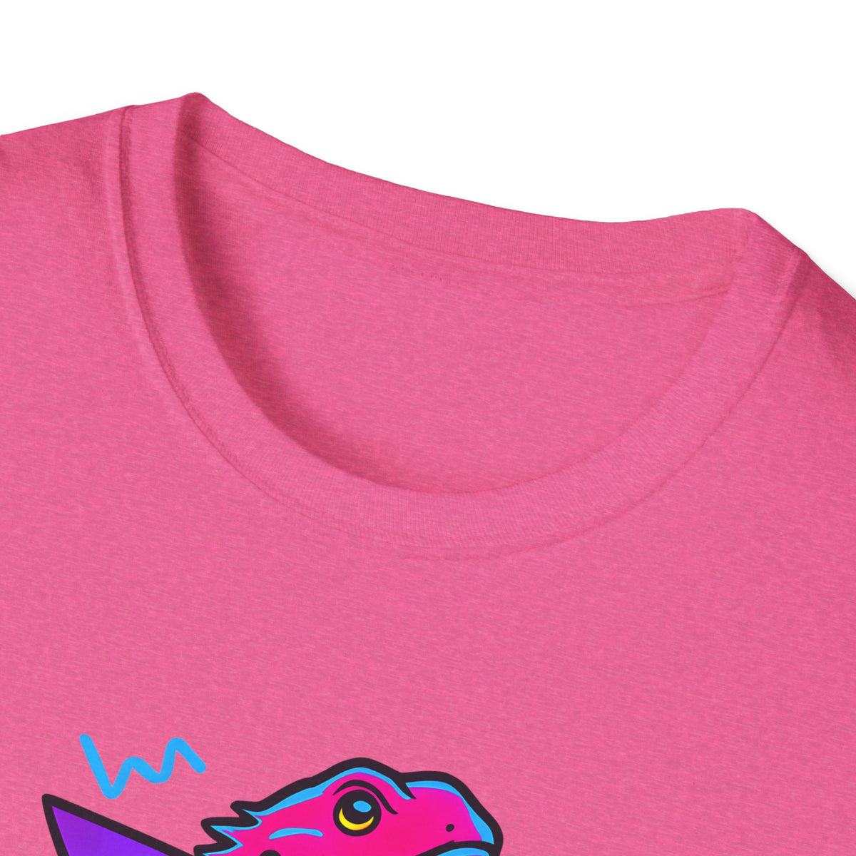Neon Lizard Illustration T-Shirt
