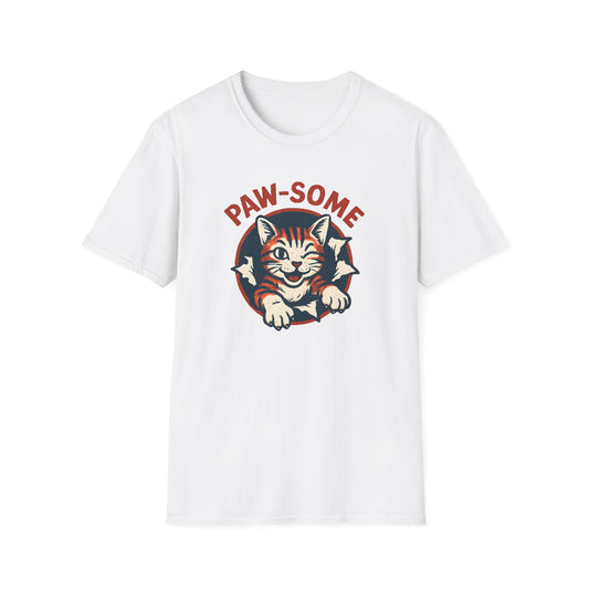 Pawsome Cat Logo T-Shirt