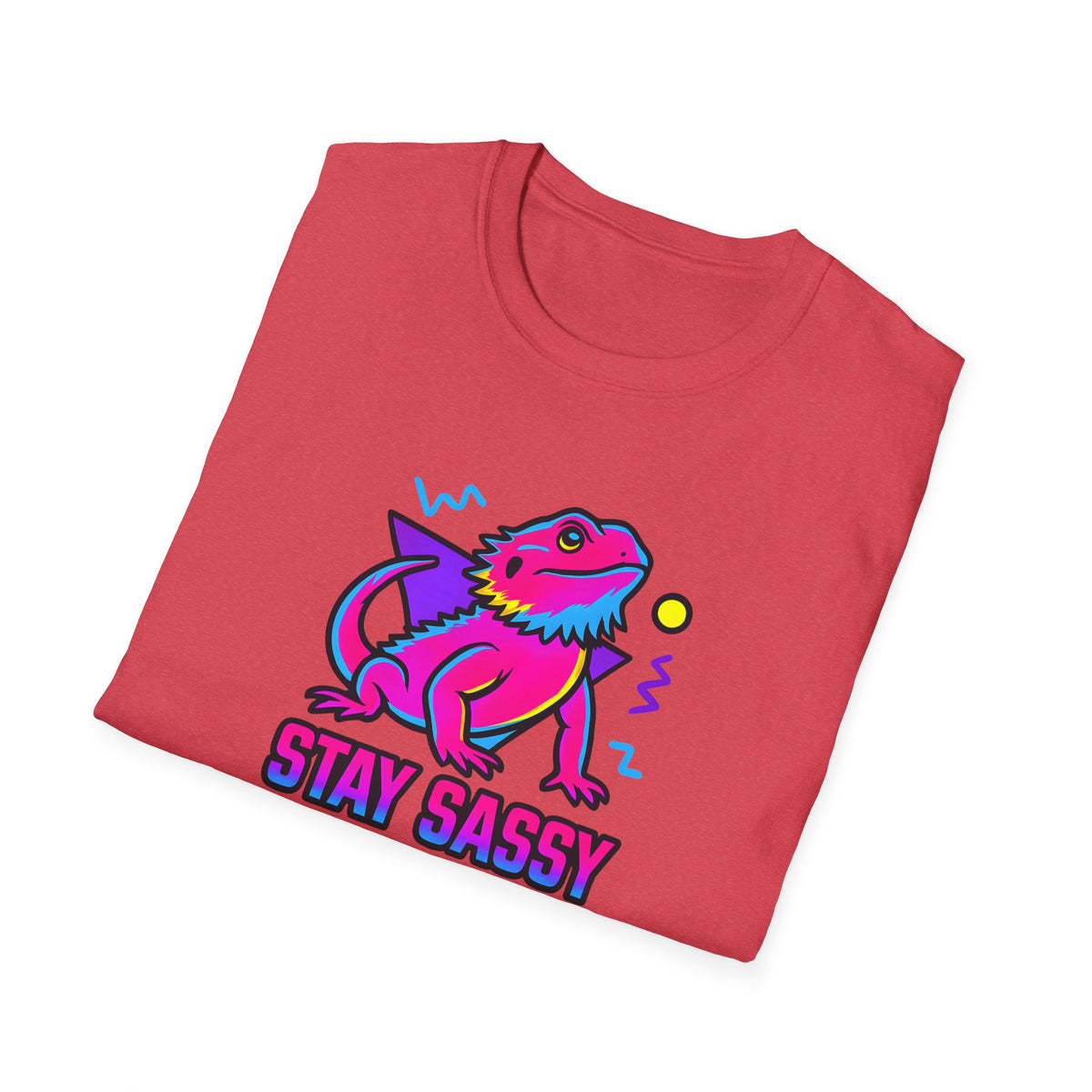 Neon Lizard Illustration T-Shirt