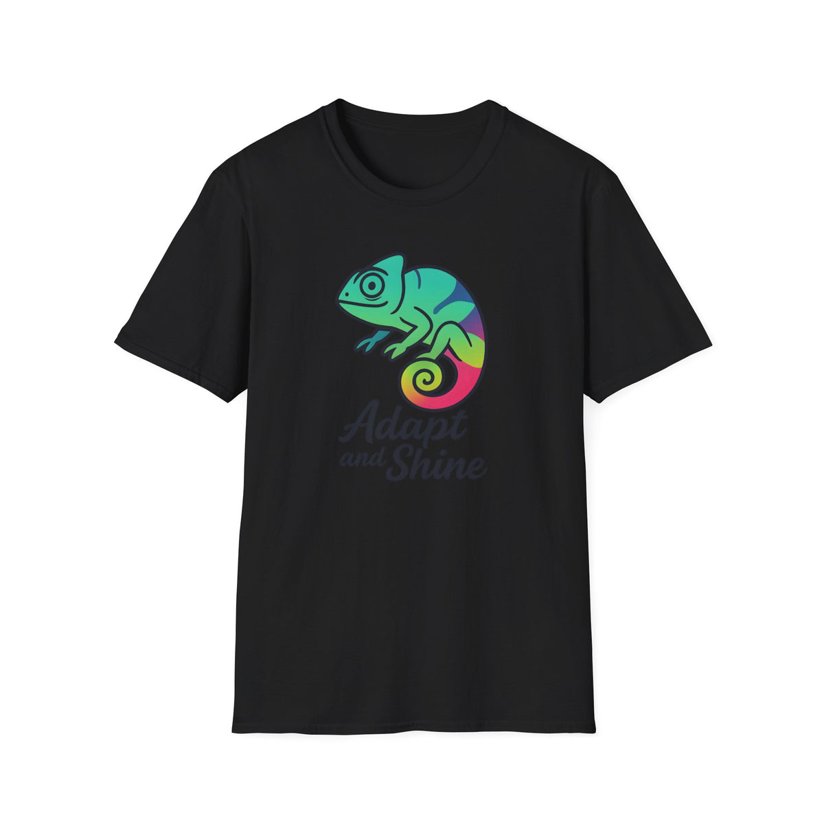 Rainbow Chameleon Logo T-Shirt