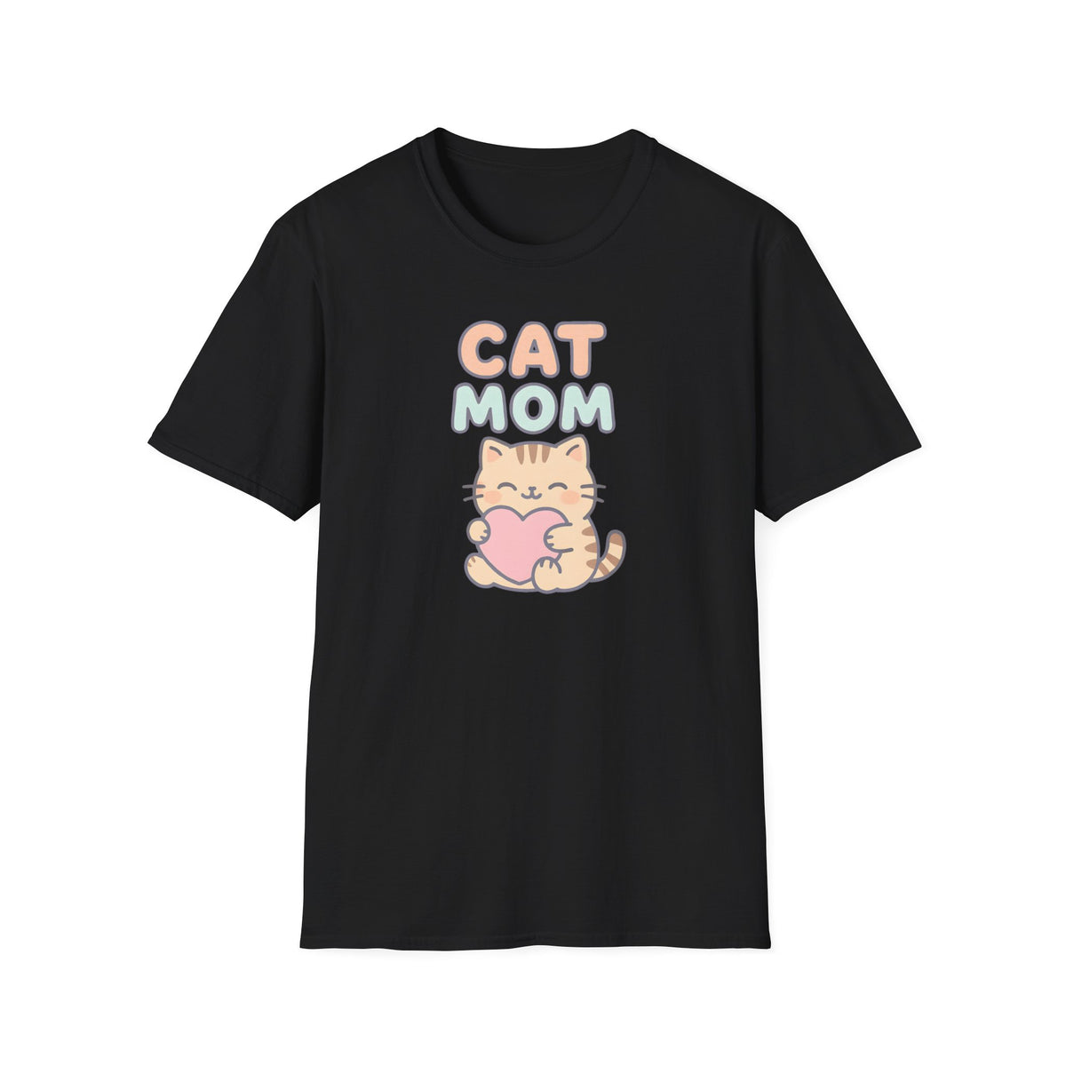 Cat Mom with Heart T-Shirt