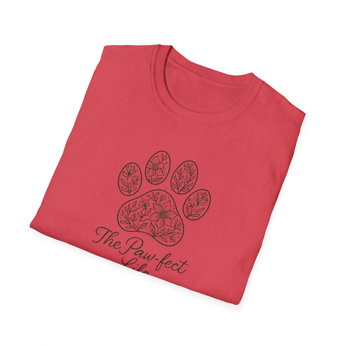 Floral Paw Print T-Shirt