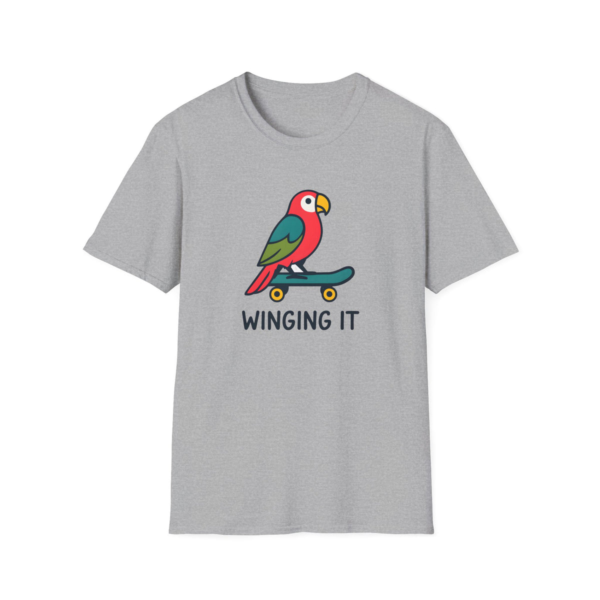 Parrot on skateboard T-Shirt