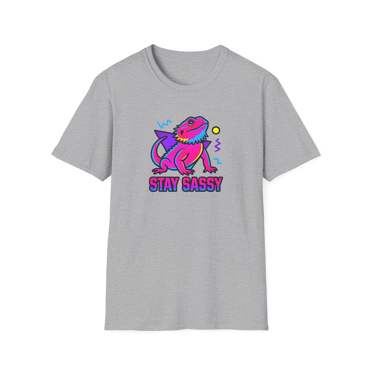 Neon Lizard Illustration T-Shirt