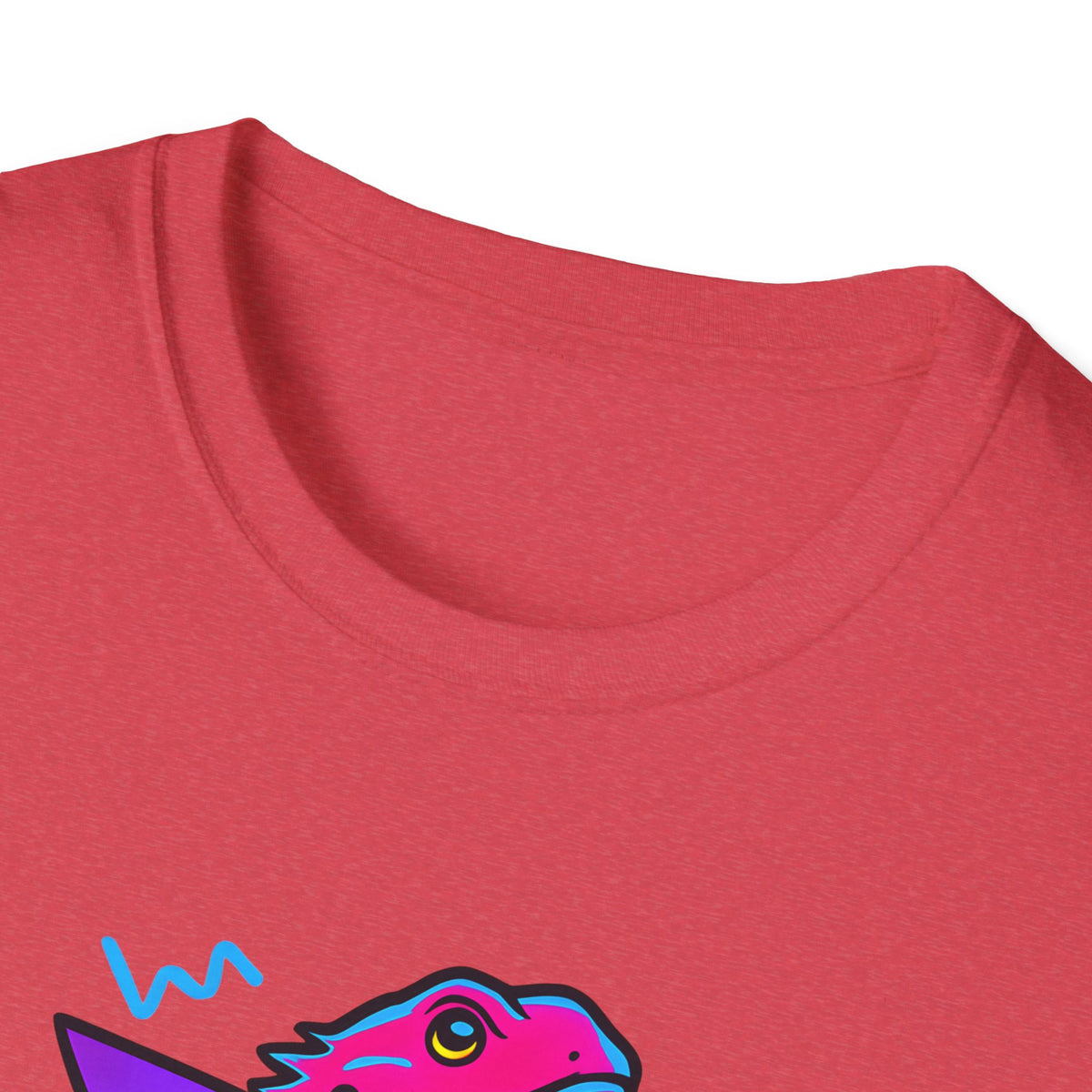 Neon Lizard Illustration T-Shirt