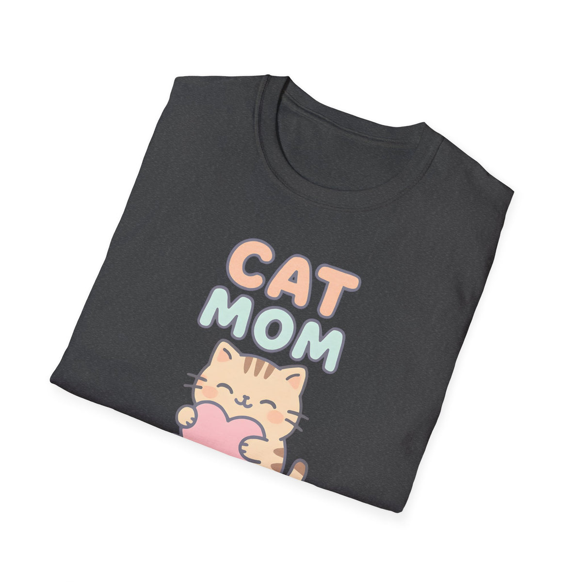 Cat Mom with Heart T-Shirt