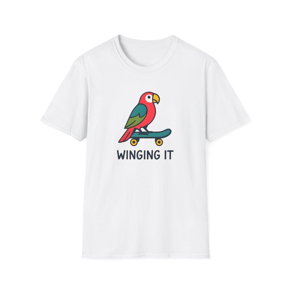 Parrot on skateboard T-Shirt