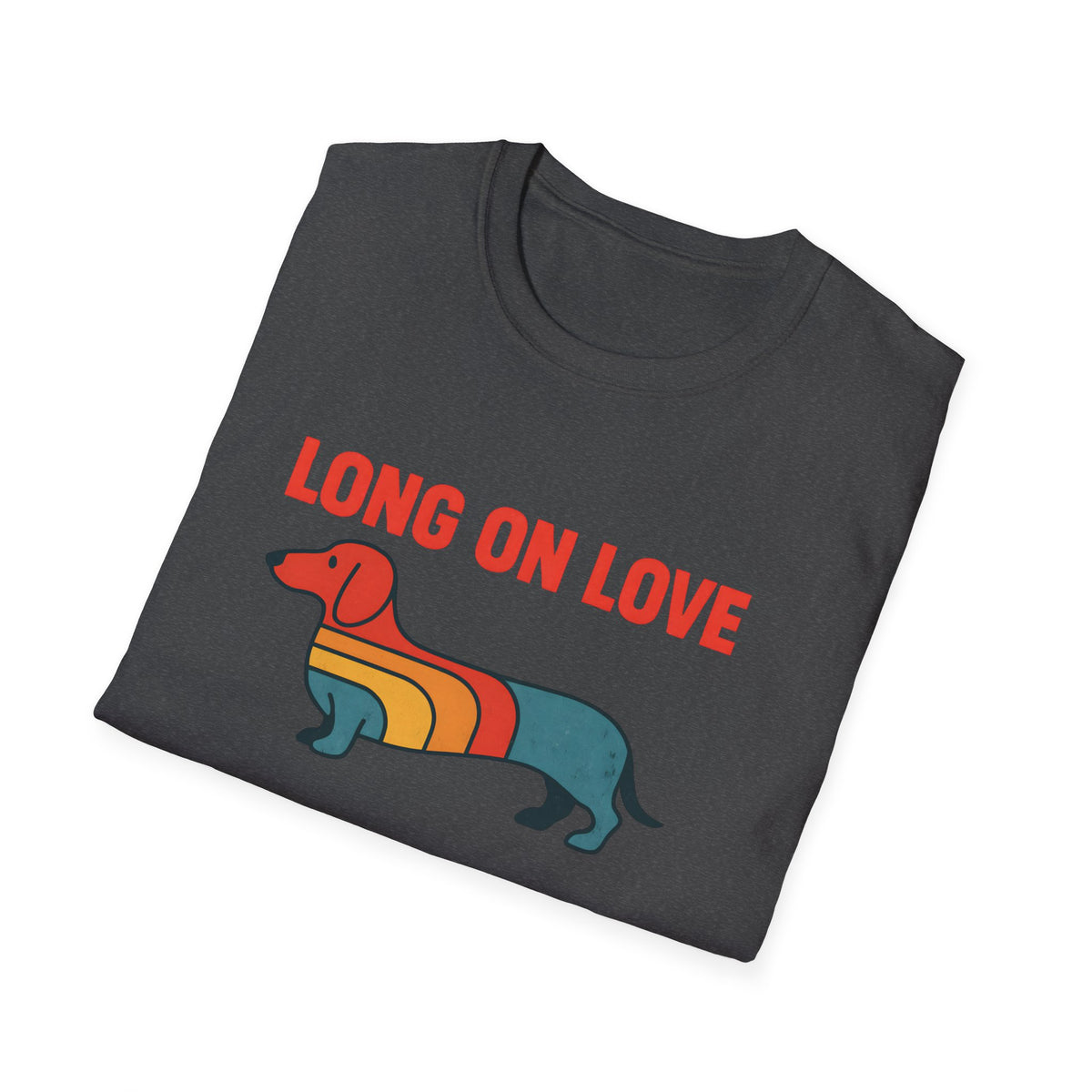 Retro Rainbow Dachshund T-Shirt