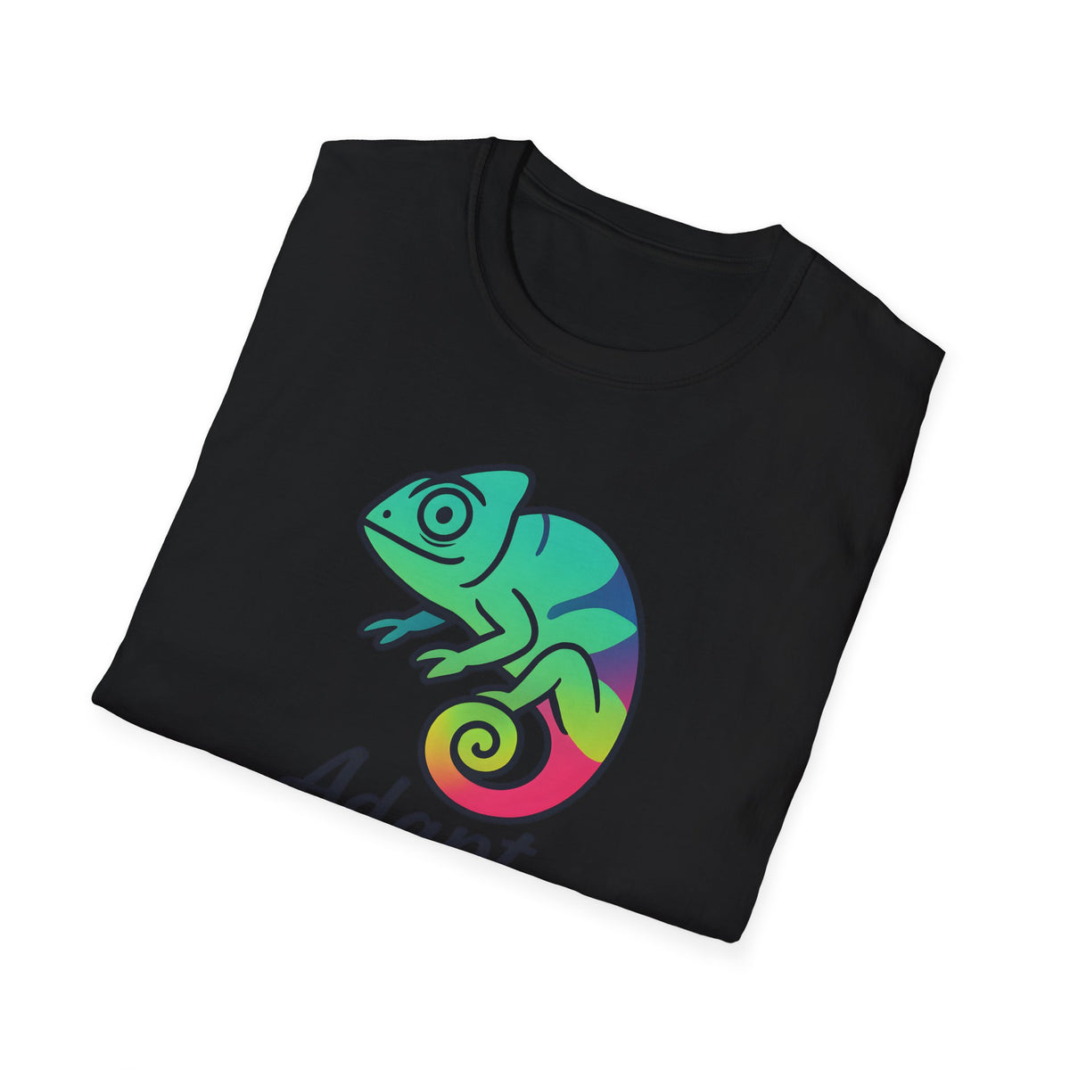 Rainbow Chameleon Logo T-Shirt