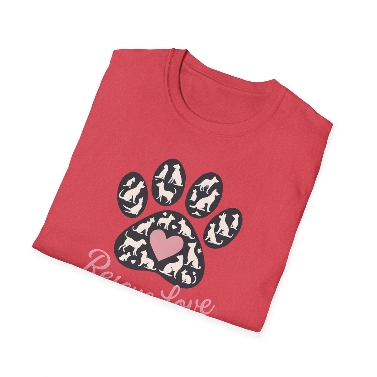 Rescue Love Paw Print T-Shirt