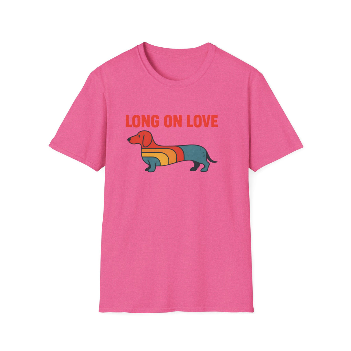 Retro Rainbow Dachshund T-Shirt