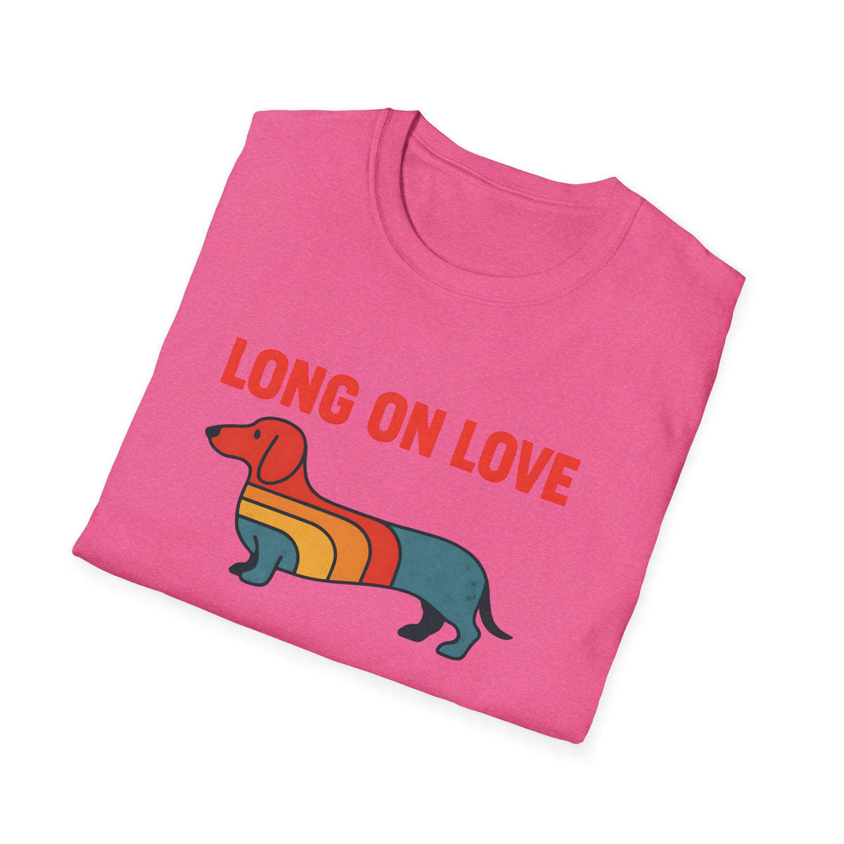 Retro Rainbow Dachshund T-Shirt