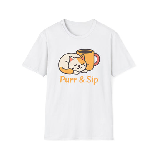 Purr and Sip Logo T-Shirt