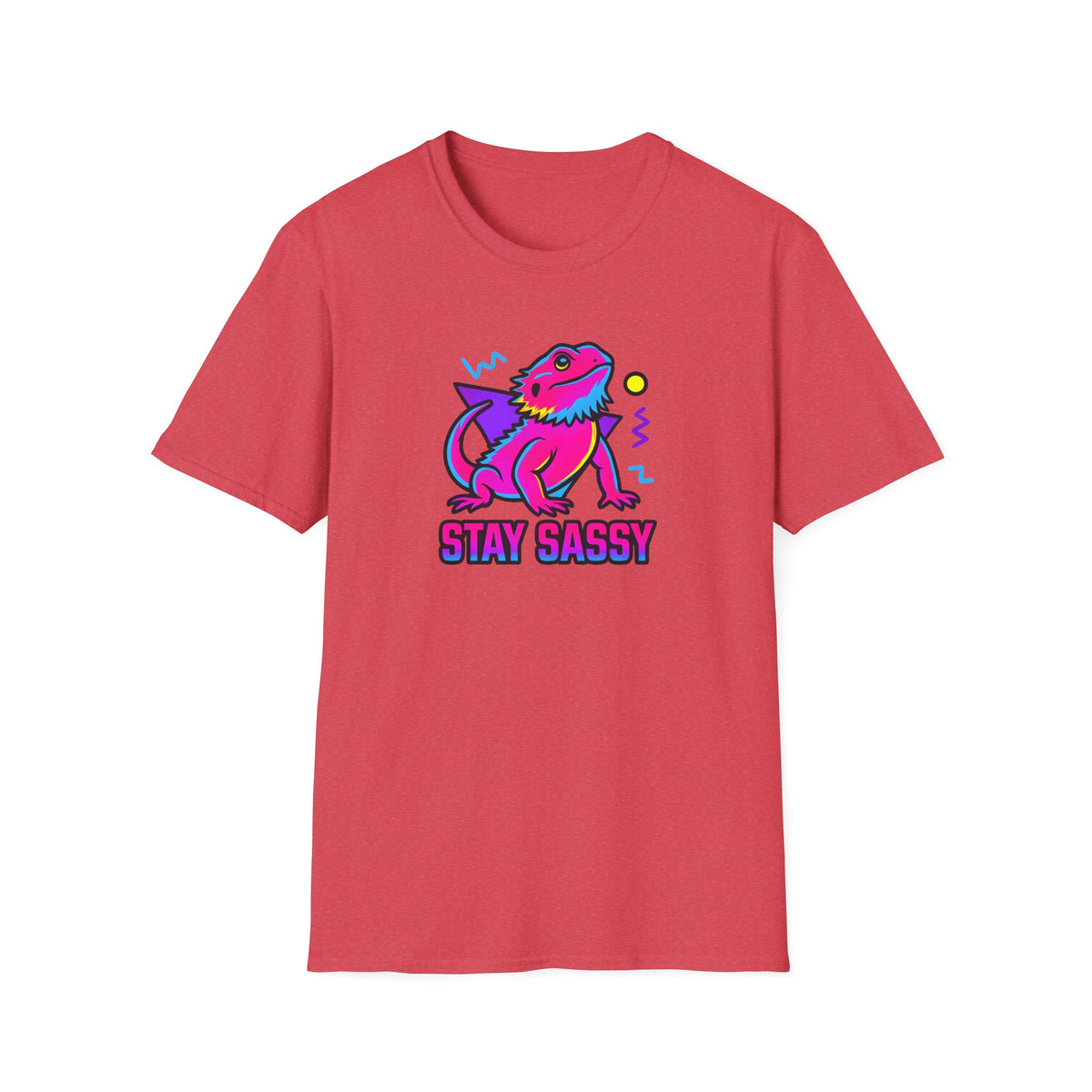 Neon Lizard Illustration T-Shirt